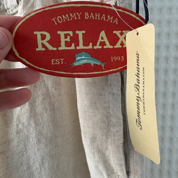 Tommy Bahama Relax Linen on the Beach lightweight pants natural men's size 3XLT - Picture 4 of 4